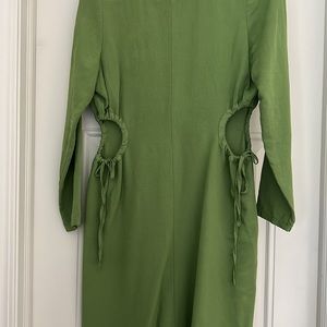 Zara Cut Out Linen Blend Dress - Gem Zara Cut Out Linen Blend Dress - Gem